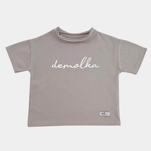 Koszulka oversize Demolka Piaskowy Beż