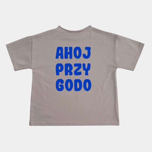 Koszulka oversize Ahoj Przygodo Piaskowy beż