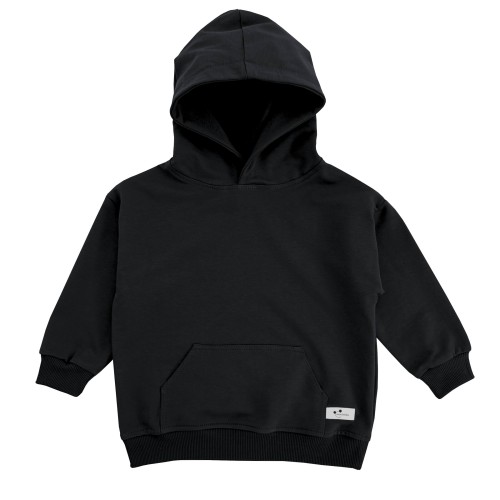 Bluza dziecięca z kapturem Minimiki czarna