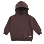Bluza dziecięca oversize z kapturem czekolada