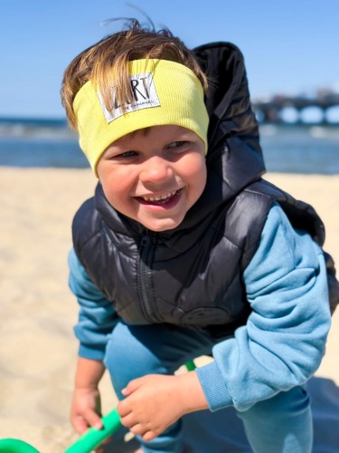 Opaska dla chłopca bananowa Minimiki