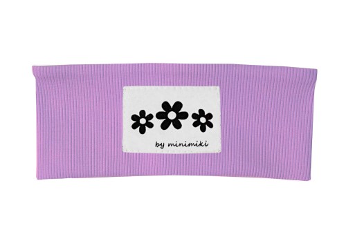 Krokus opaska dziecieca prążkowana Minimiki Kwiatki