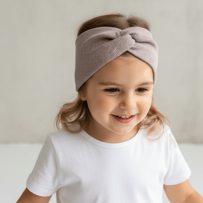 Opaska przeplatana piaskowy beż