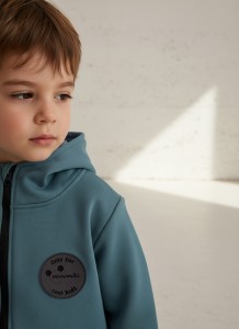 Parkobluza dziecięca rozpinana arctic blue