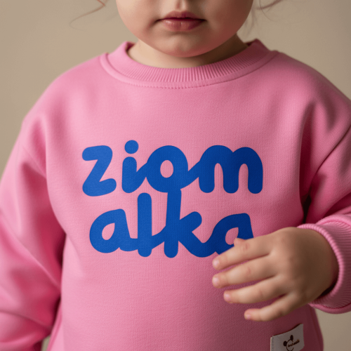 Bluza dziewczęce Minimiki Ziomalka candy pink