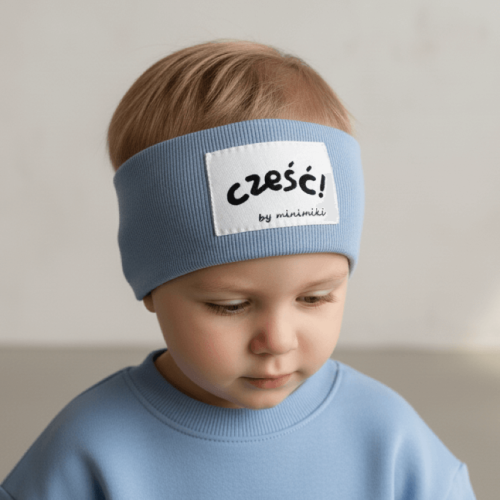 Vintage blue opaska prążkowana - Czort, Ziomeczek i inne metki