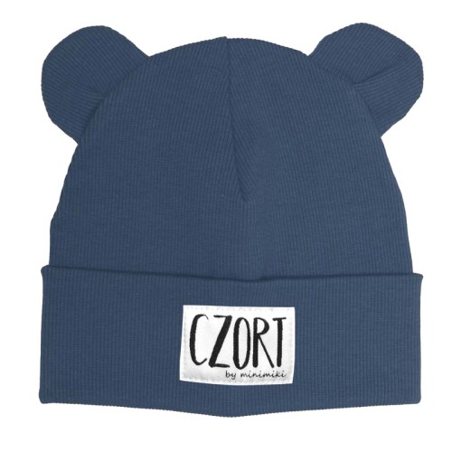 Czapka beanie dziecięca z uszami Minimiki Czort