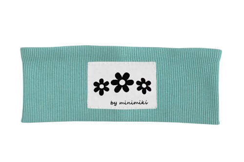 Opaska dziecięca Minimiki aqua Kwiatki