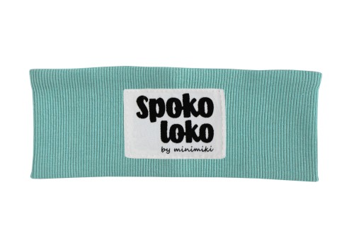 Opaska dziecięca Minimiki aqua Spoko Loko