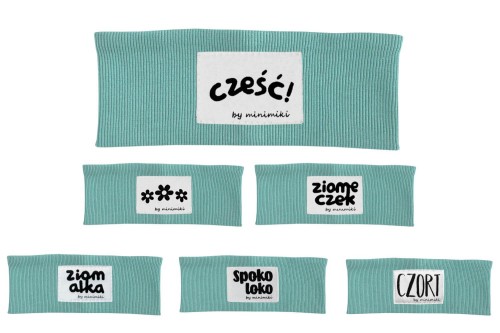 Opaska prążkowana dla dziecka Minimiki aqua