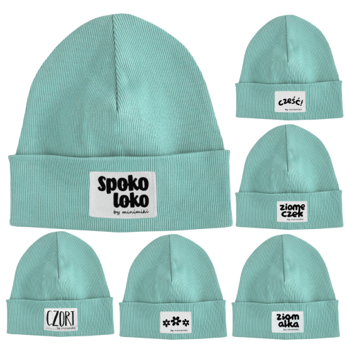 Beanie dziecięca Minimiki aqua