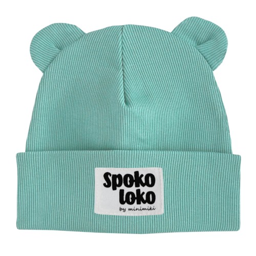 Czapka beanie z uszkami Minimiki z metką Spoko loko