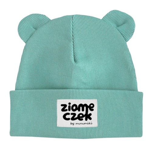 Czapka beanie z uszkami Minimiki z metką Ziomeczek