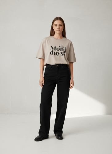Koszulka damska No More Mondays beżowa