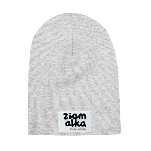 Cienka czaka prazkowana Minimiki szary melanż ziomalka