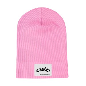 Light pink cienka czapka prążkowana - Czort, Ziomeczek i inne metki