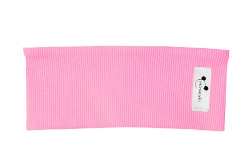 Opaska prazkowana dziecieca light pink Minimiki logo