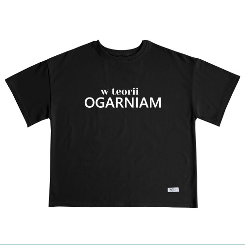 Koszulka damska w teorii ogarniam czarna