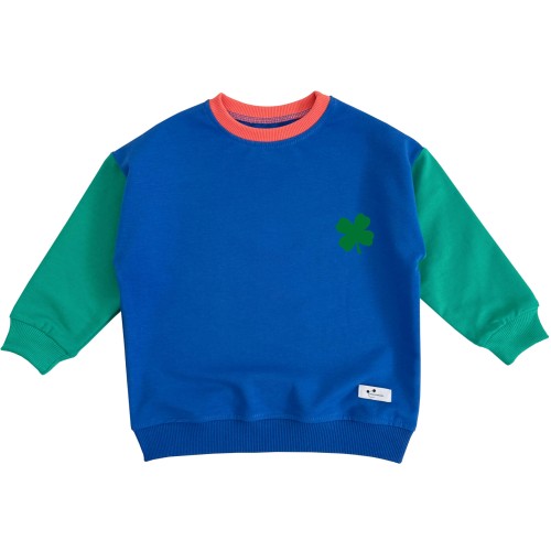 Bluza patchwork chabrowa Minimiki