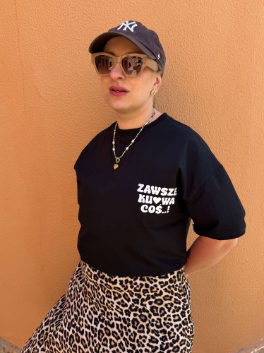 koszulka damska zawsze kurwa cos czarna