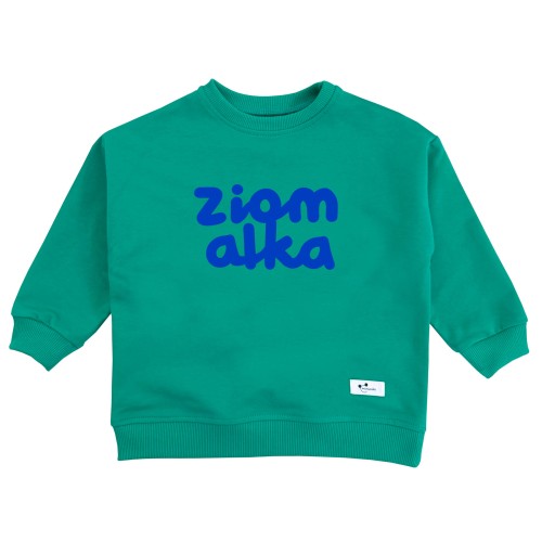 Bluza dziecięca oversize Ziomalka emerald