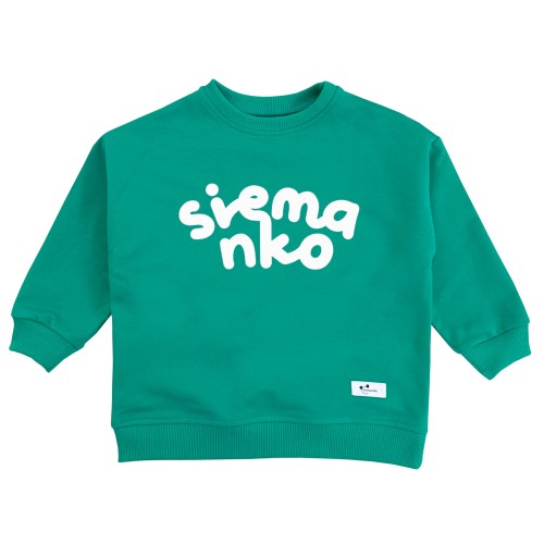 Bluza dziecięca oversize Siemanko emerald