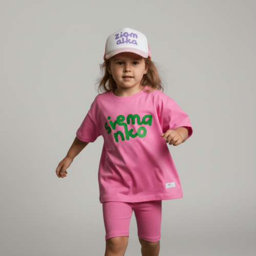 Koszulka oversize Siemanko Candy Pink 