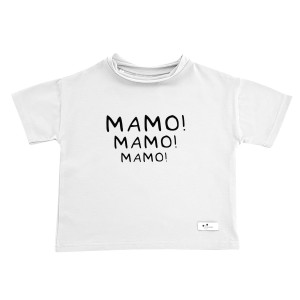 Koszulka oversize Mamo! biała 