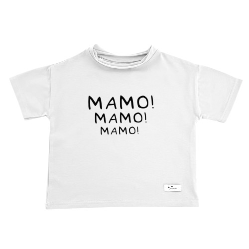 Koszulka oversize Mamo! biała 
