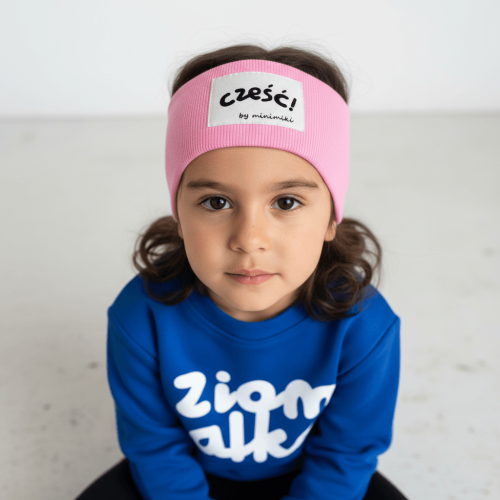 Light pink opaska prążkowana - Czort, Ziomeczek i inne metki