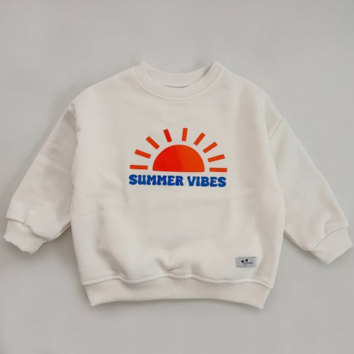Bluza dziecięca Summer Vibes złamana biel Minimiki