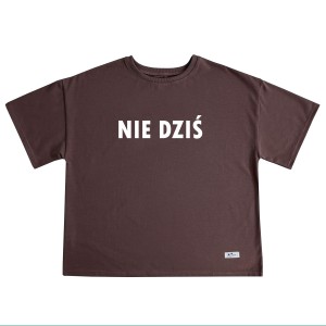 Koszulka damska Nie dziś, jutro też nie brązowa